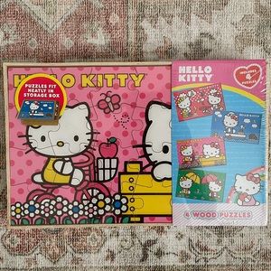 NWT Hello Kitty Puzzle 4 Pack